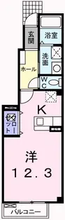 サニーパレスC【1階】の間取り