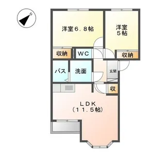 エレガンス新栄【2階】の間取り