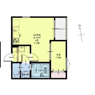R-smart東照宮【2階】の間取り