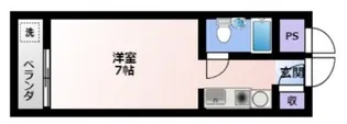 グリーンフラッツ天神町【3階】の間取り