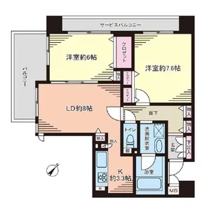 セザール小伝馬町【4階】の間取り