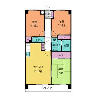 シティ・ライフ吹上【2階】の間取り