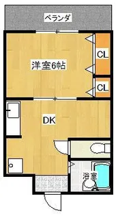 三郷ハイツ【1階】の間取り