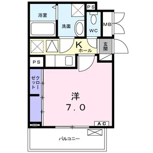 リアン・アミ【1階】の間取り
