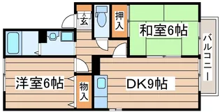 ツインコートA【2階】の間取り