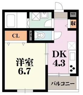 OrientCity戎之町東【2階】の間取り
