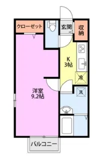 サニーハイム(1R)【1階】の間取り