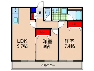三郷荘【2階】の間取り