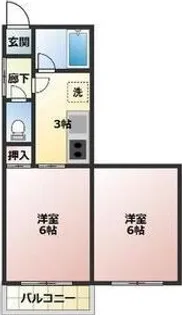 ピアハイツヒロセ【2階】の間取り