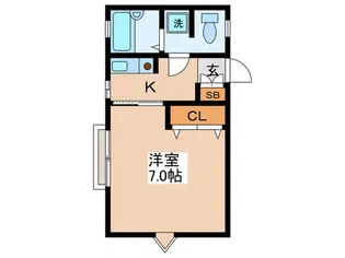 第三エノモトハイツ【1階】の間取り