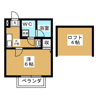 プリュジュール【2階】の間取り