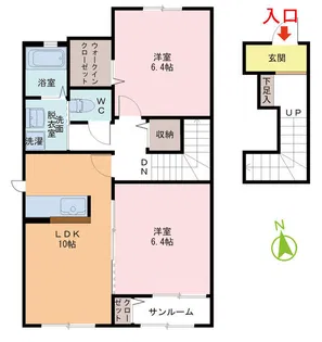 シャーメゾン秀光【2階】の間取り