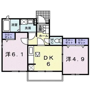 ザナドゥA【1階】の間取り