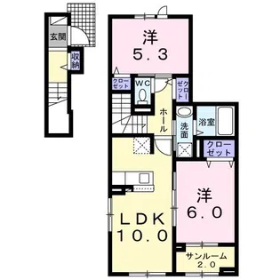 セイワレジデンス【2階】の間取り