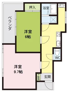 張本ビル【3階】の間取り