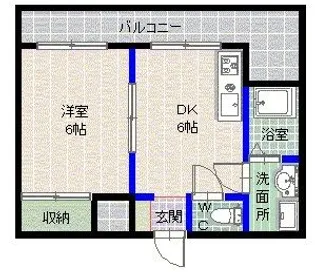 福岡県福岡市中央区鳥飼3【マンション】の間取り