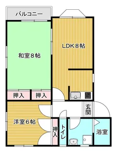 コーポひまわりI【2階】の間取り
