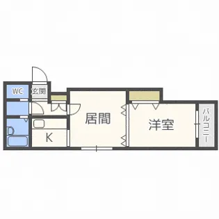 カサノール18条【3階】の間取り