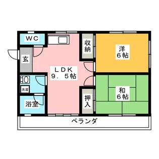 メゾンM89【1階】の間取り