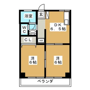 仁幸マンション【4階】の間取り