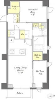 プライムメゾン西早稲田【2階】の間取り