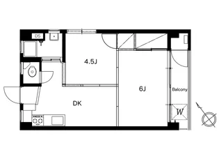 青南マンション【4階】の間取り