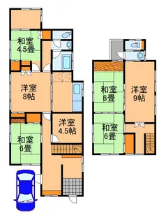 岡山県玉野市宇野7【一戸建】の間取り