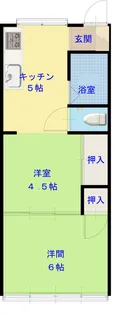コーポ充2【2階】の間取り