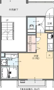 マリベールlibera B棟【2階】の間取り