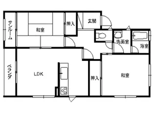 アーバンコア大杉平【2階】の間取り