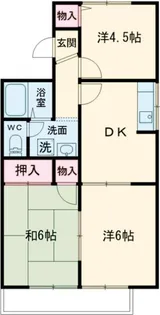 エヴァーグリーンB【2階】の間取り