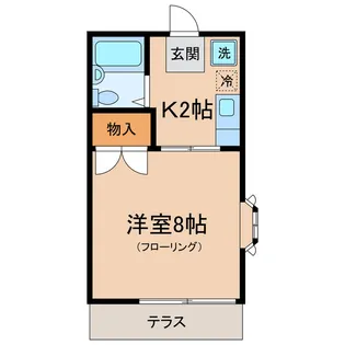ハミングハイツ【1階】の間取り