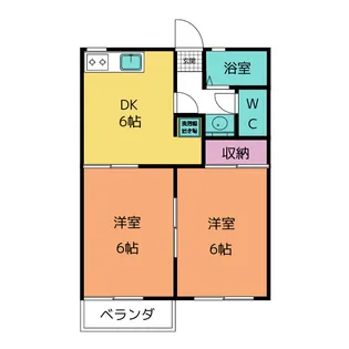 メゾンブローニュ 3【2階】の間取り