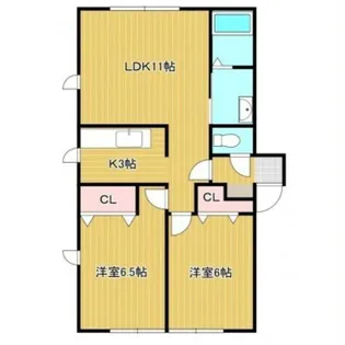 サンウエスト【1階】の間取り