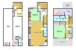 群馬県高崎市成田町【一戸建】の間取り