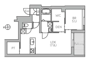 THE GRANDUO CHITOFUNA【2階】の間取り