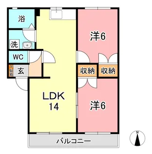 トランキル金光 B【1階】の間取り