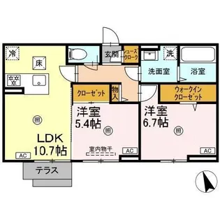 トルチェ【1階】の間取り