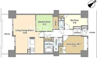 アマックス横浜【5階】の間取り