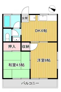富士見荘【2階】の間取り