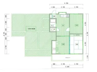 タムラコーポ【2階】の間取り