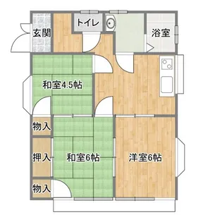 グリーンハイツ【2階】の間取り