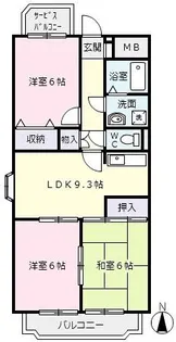 ア・ドリームふじ【3階】の間取り
