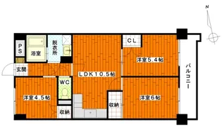 恵美寿マンション【4階】の間取り
