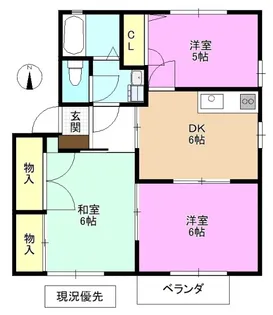 アベニューミキC【2階】の間取り