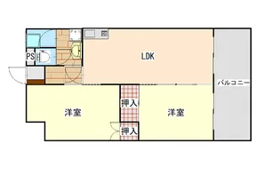 マンション井原【2階】の間取り
