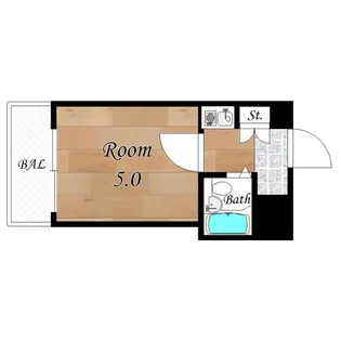 シティパレス21郡山九条P-1【2階】の間取り