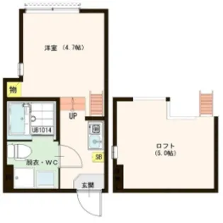 JOY CUBE【2階】の間取り