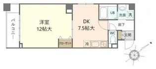東京都中央区佃3【マンション】の間取り
