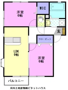 ハイツ・シャルム B【2階】の間取り